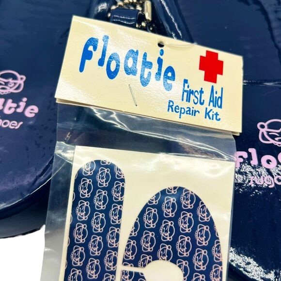 Y2K Sugar Floatie Shoes Flip Flops Size Small Blue/Pink Pool Vintage Sandals - Picture 7 of 8